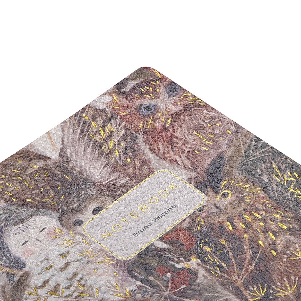 Vegan Leather A6 Passport Notebook - Owls