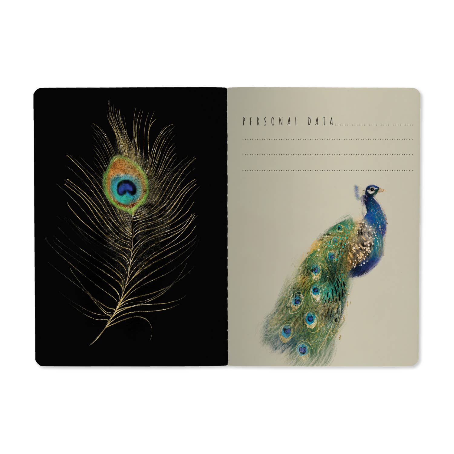 A5 Notebook - Magic Peacocks