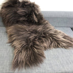 Icelandic Sheepskin Rug Chestnut Brown Large