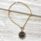 French Medallion Necklace
