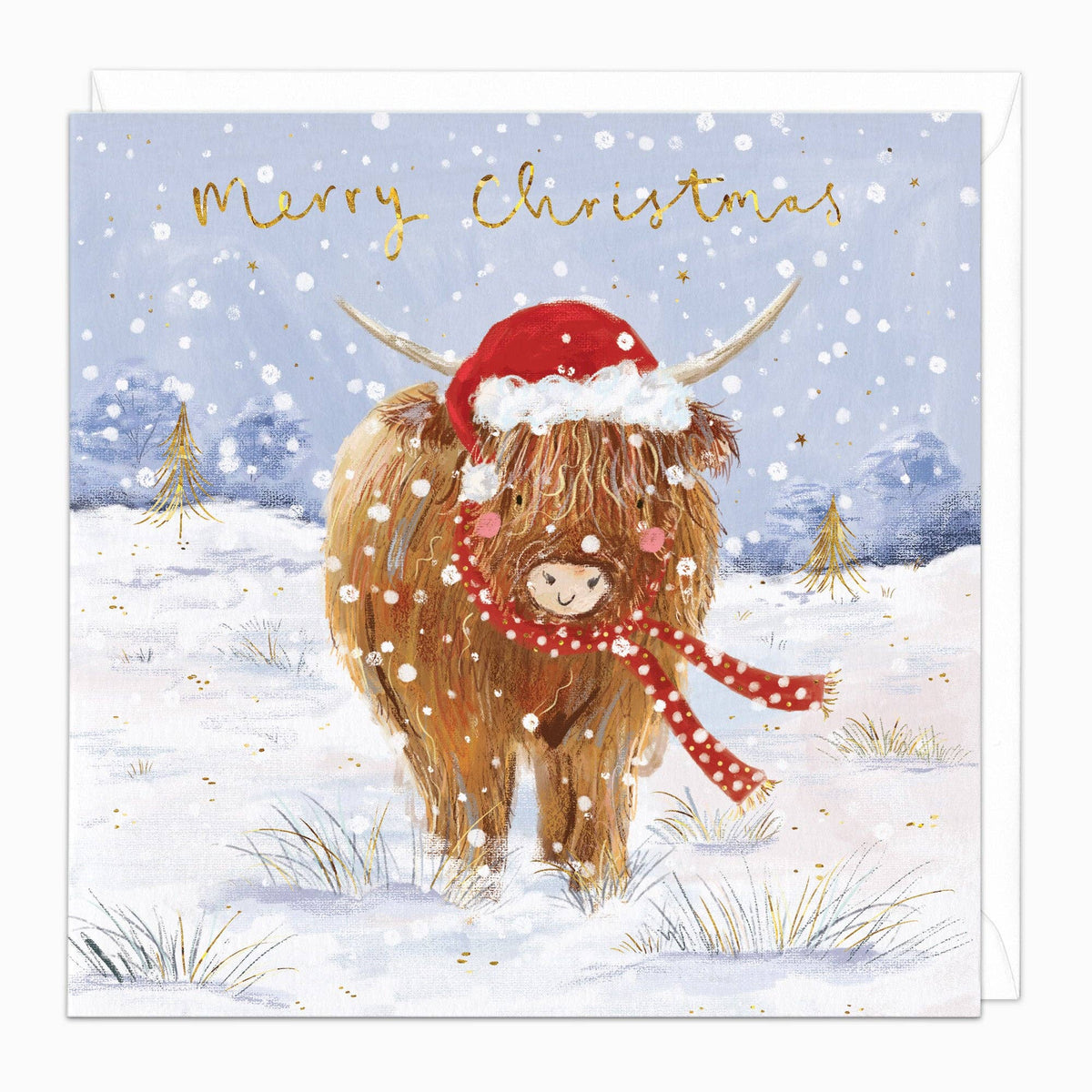 Hazel The Highland Cow Christmas Card