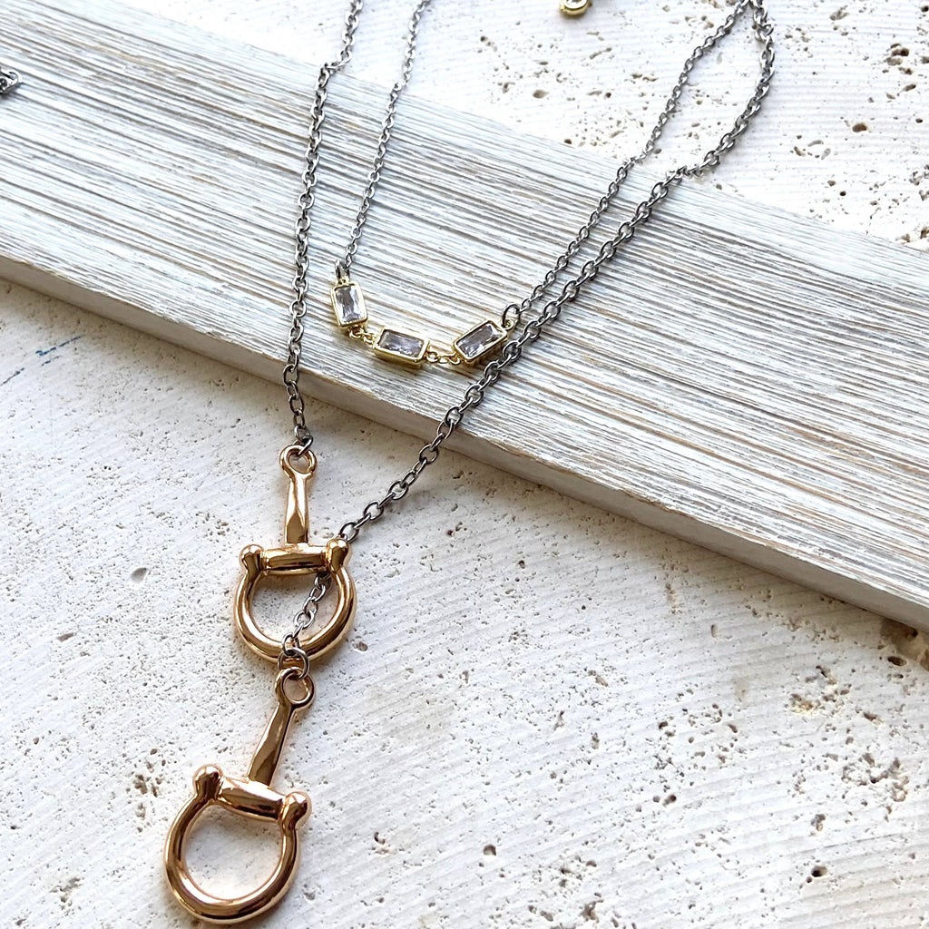 Horse bit necklace