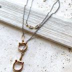 Horse bit necklace