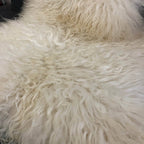 Icelandic Curly White Natural Sheepskin