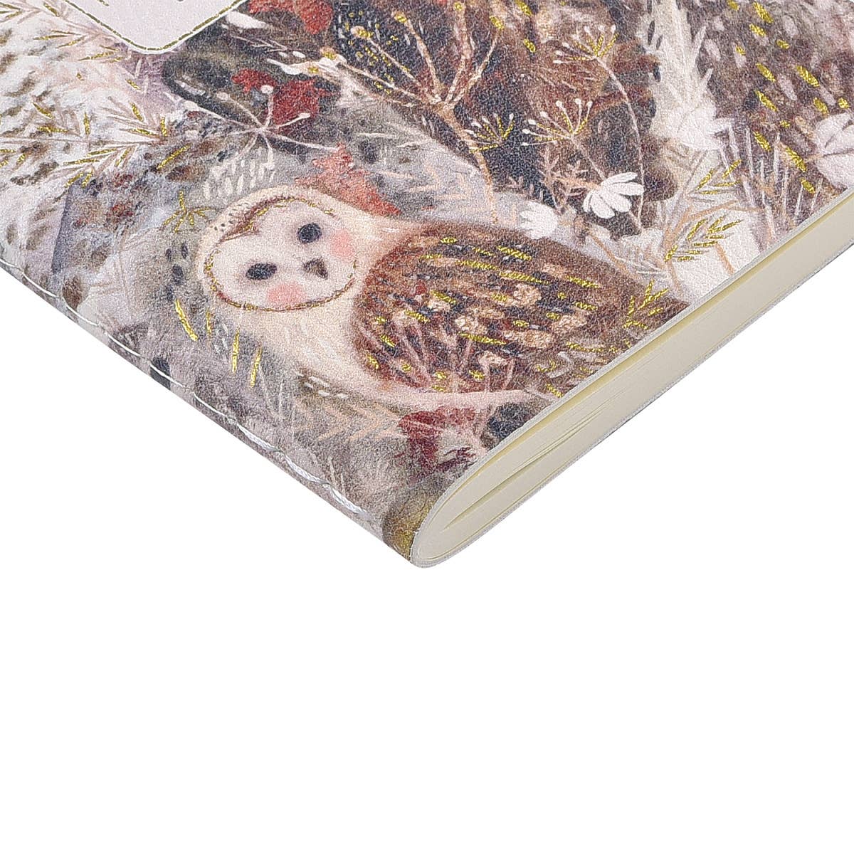 Vegan Leather A6 Passport Notebook - Owls