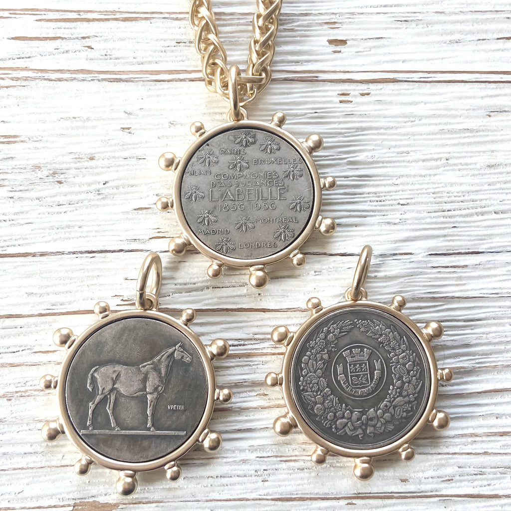 French Coin Necklace