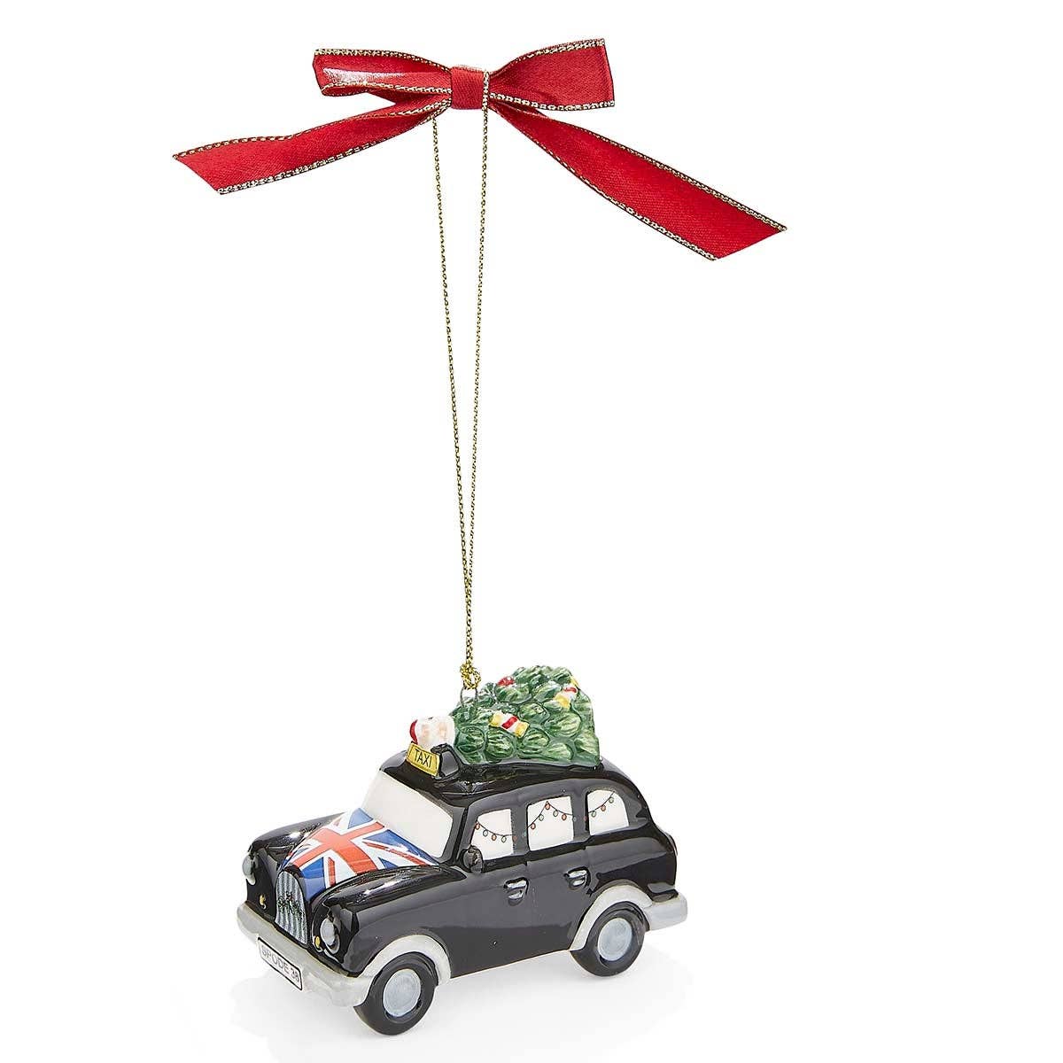 Spode Christmas Tree Brit Taxi Ornament