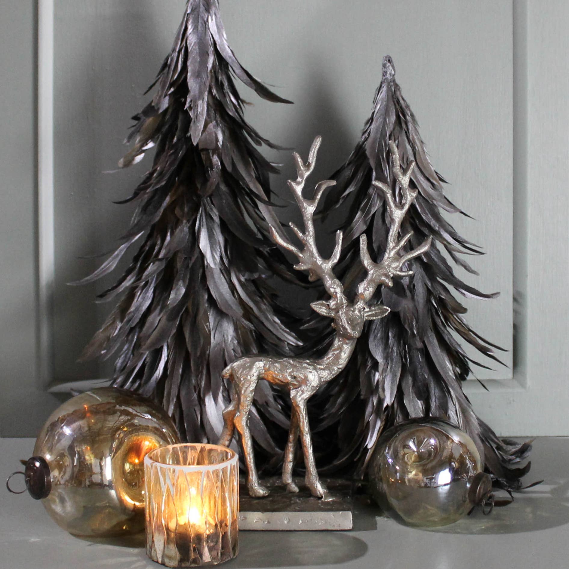 Feather Tree, Silver – DAPPER BLEU