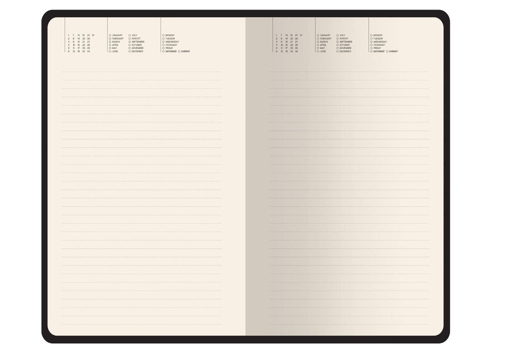 A5 Vegan Leather Daily Planner - Owls