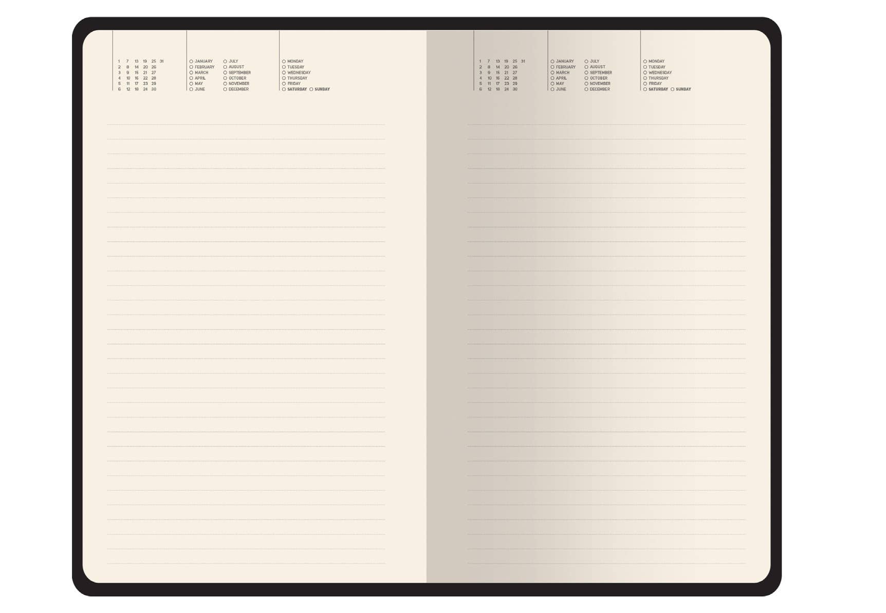 A5 Vegan Leather Daily Planner - Owls