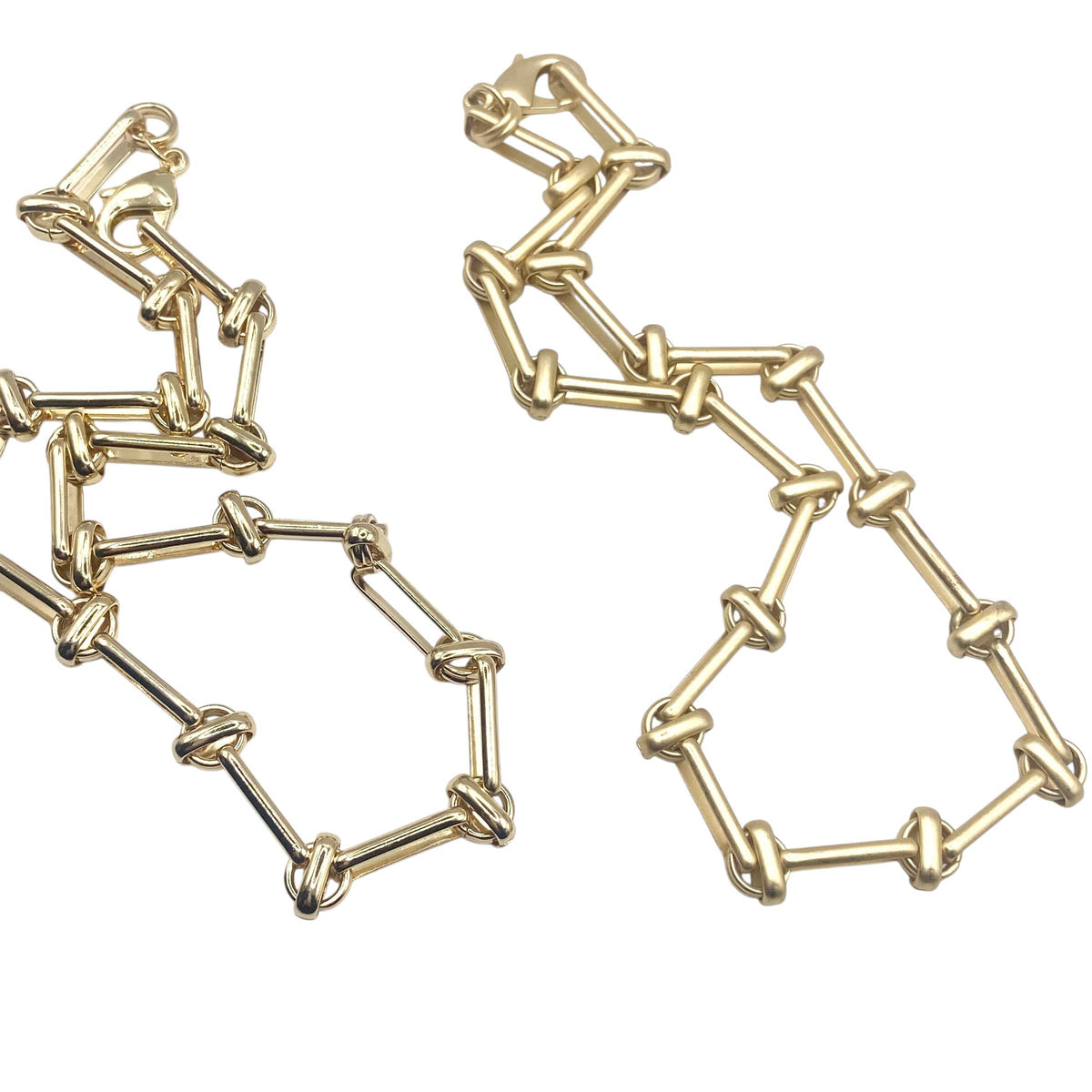 Entwined Knotted Link Necklace