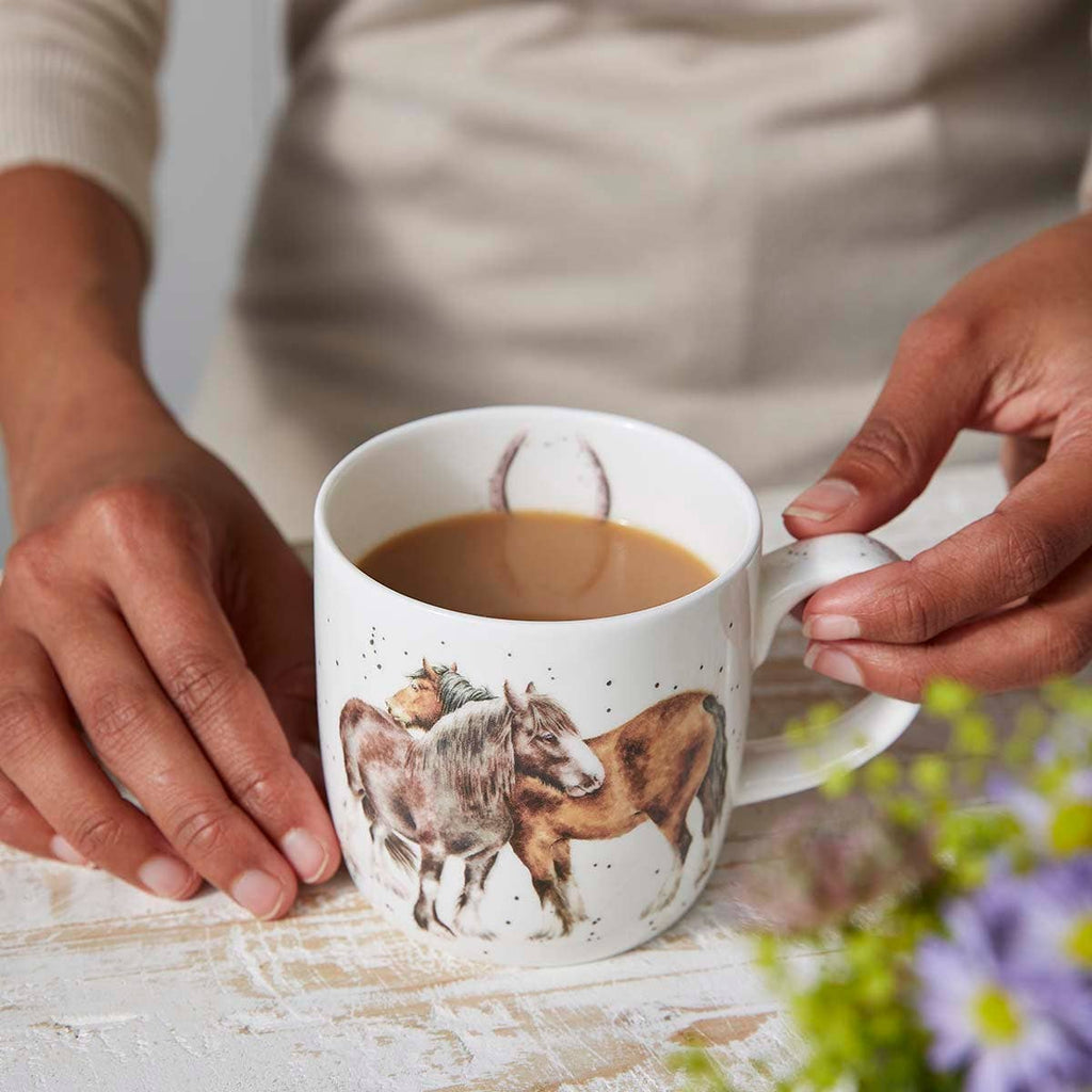 Royal Worcester Rw-Wrendale Designs Horses Mug 11Oz.