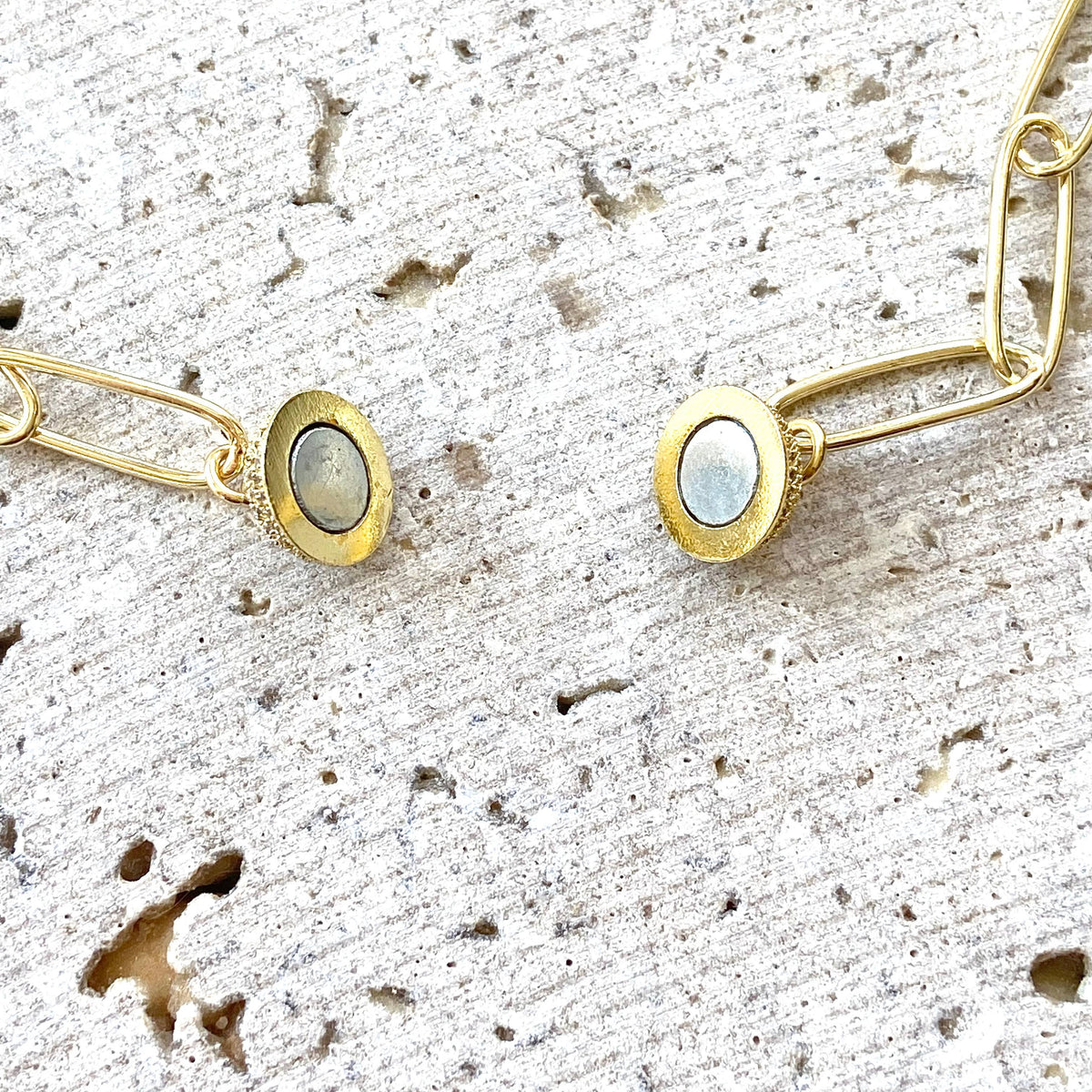 Gold Magnetic Paperclip Chain Necklace