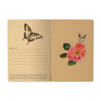 A5 Notebook - Butterflies and Peonies 