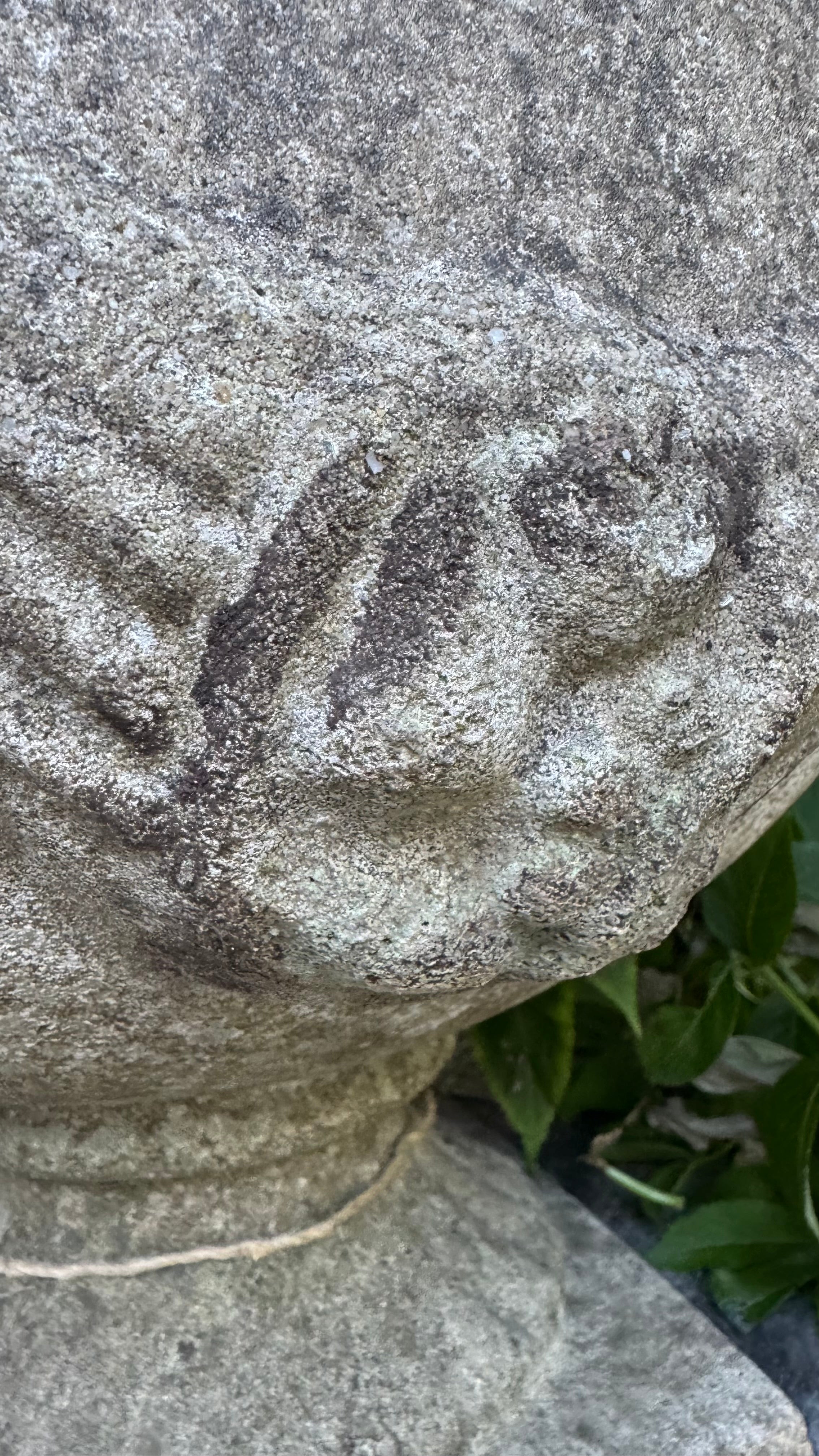 Pair of English Weathered Cast Stone Garden Urns