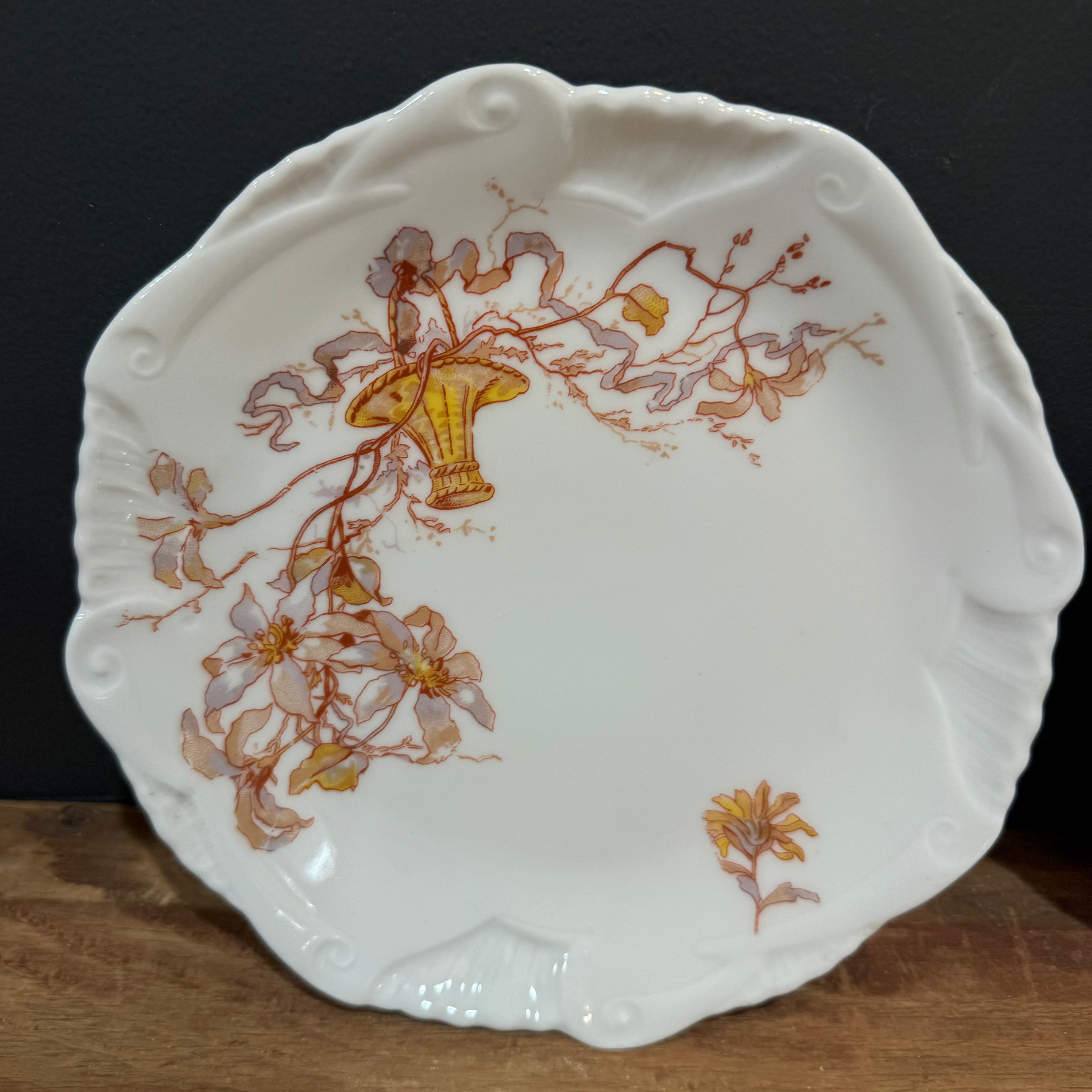 Antique Limoges France Floral Dessert Plates – Set of 10 | 7”