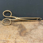 19th-Century English Brass Ember Tongs