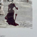 Pair of F. Giusto Hand-Colored Paris Engravings