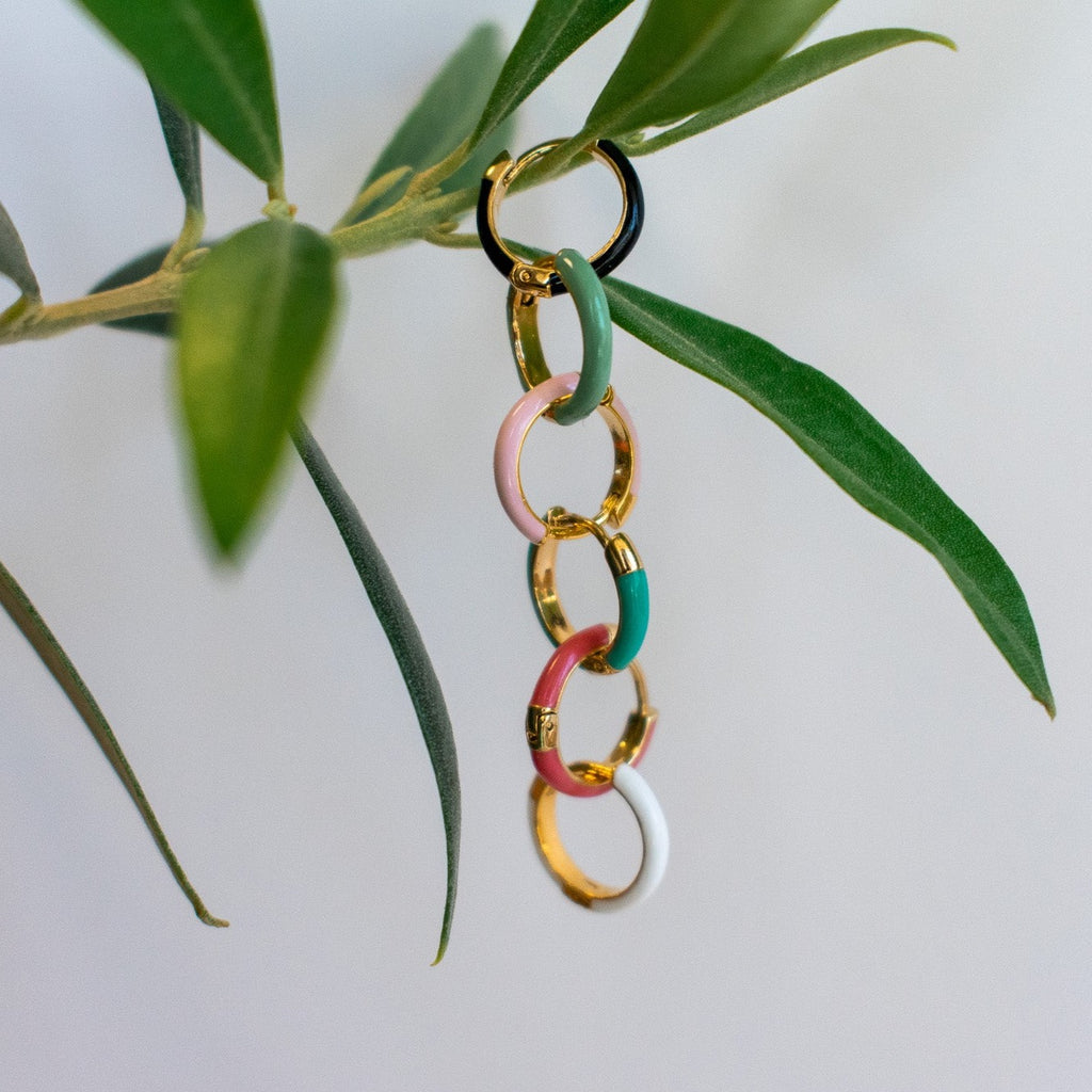 Zoe Enamel Huggie