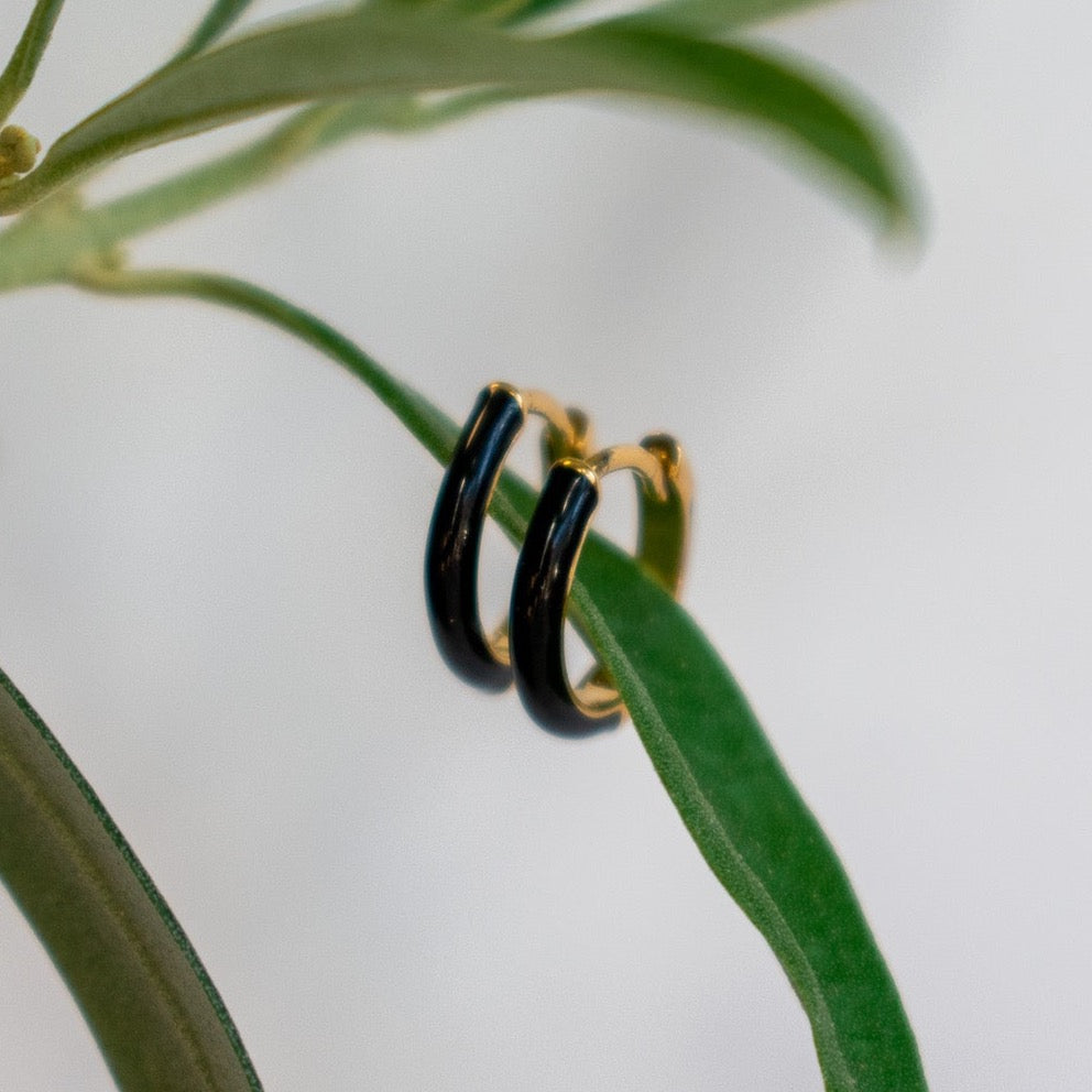 Zoe Enamel Huggie