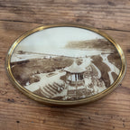 Pair of Scarborough Seaside Photographs in Oval Gilt Frames