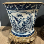 Blue & White Chinoiserie Style Cachepots