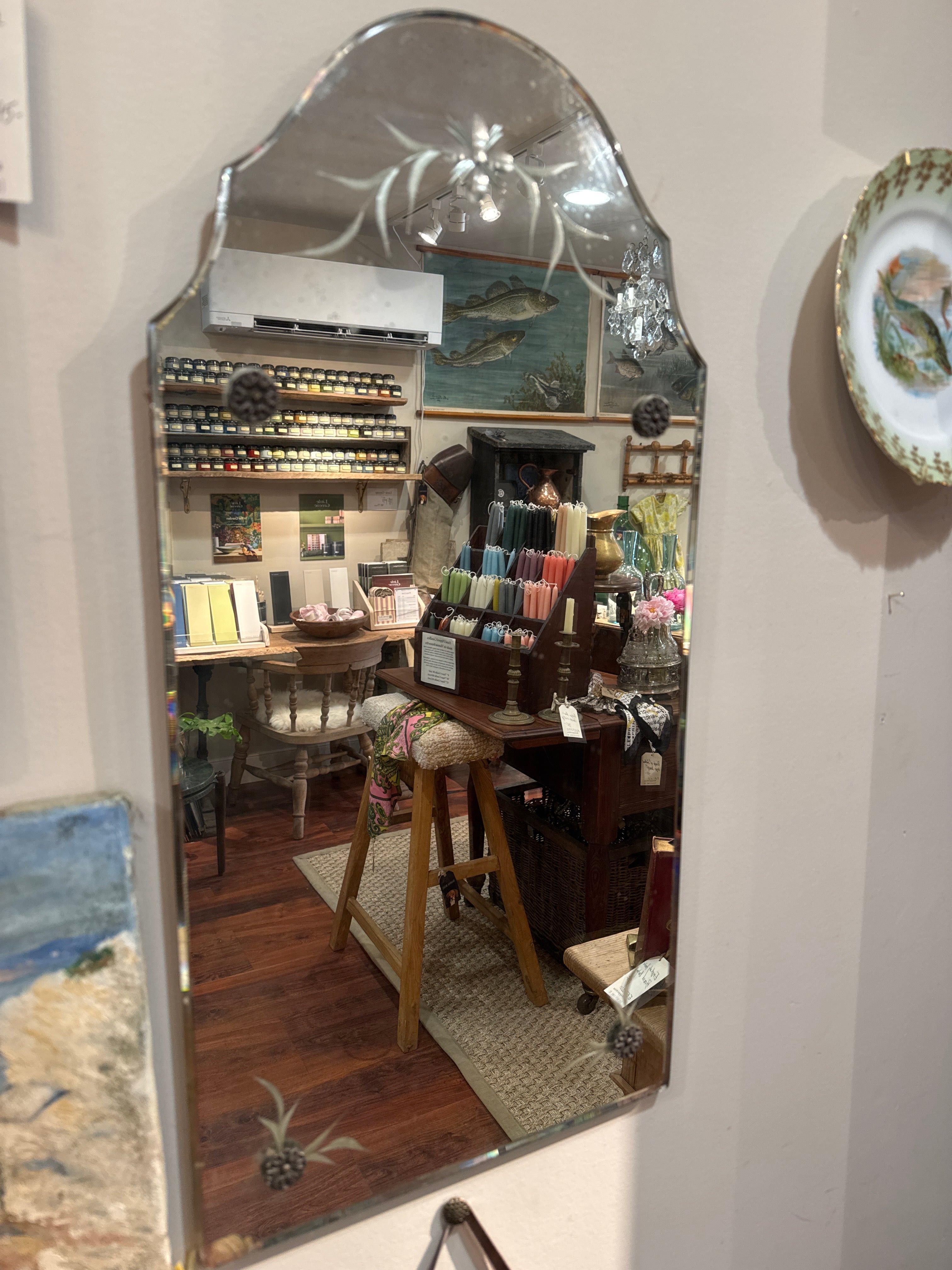 Antique Etched Mirror