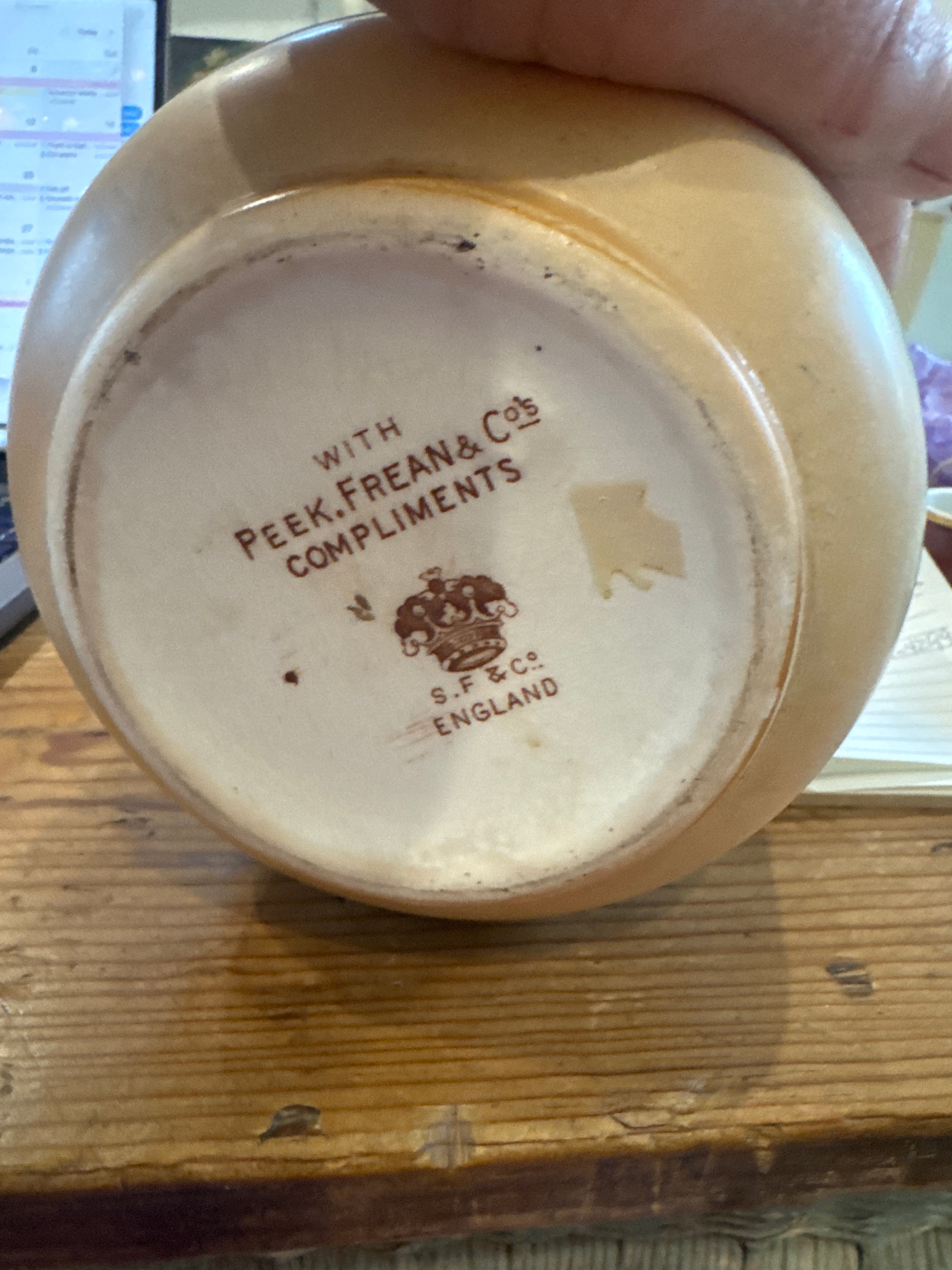English Peek Frean Biscuit Barrel