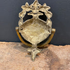 Vintage English Brass Floral Door Knocker