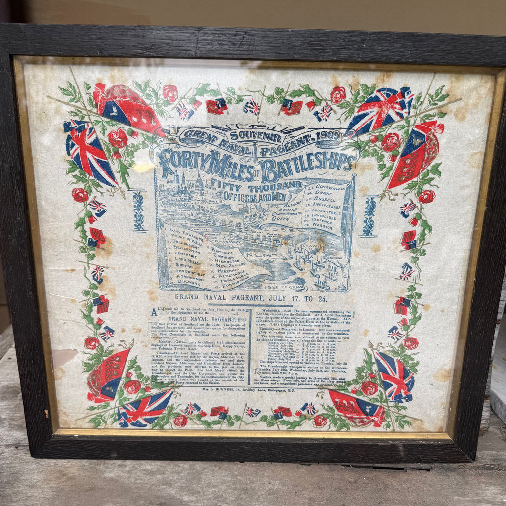 1909 British Naval Pageant Commemorative Print