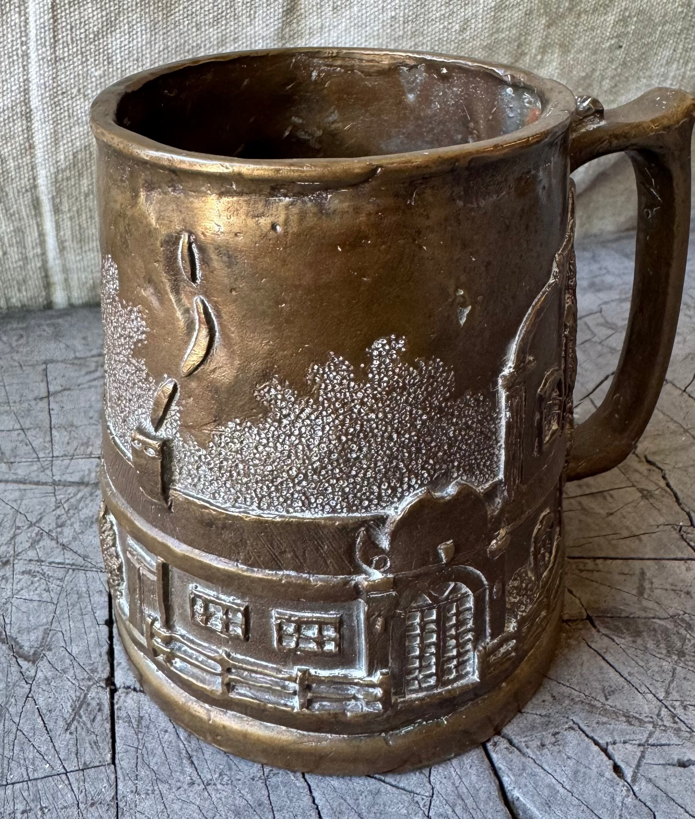 English Nottingham Road Hotel Tankard