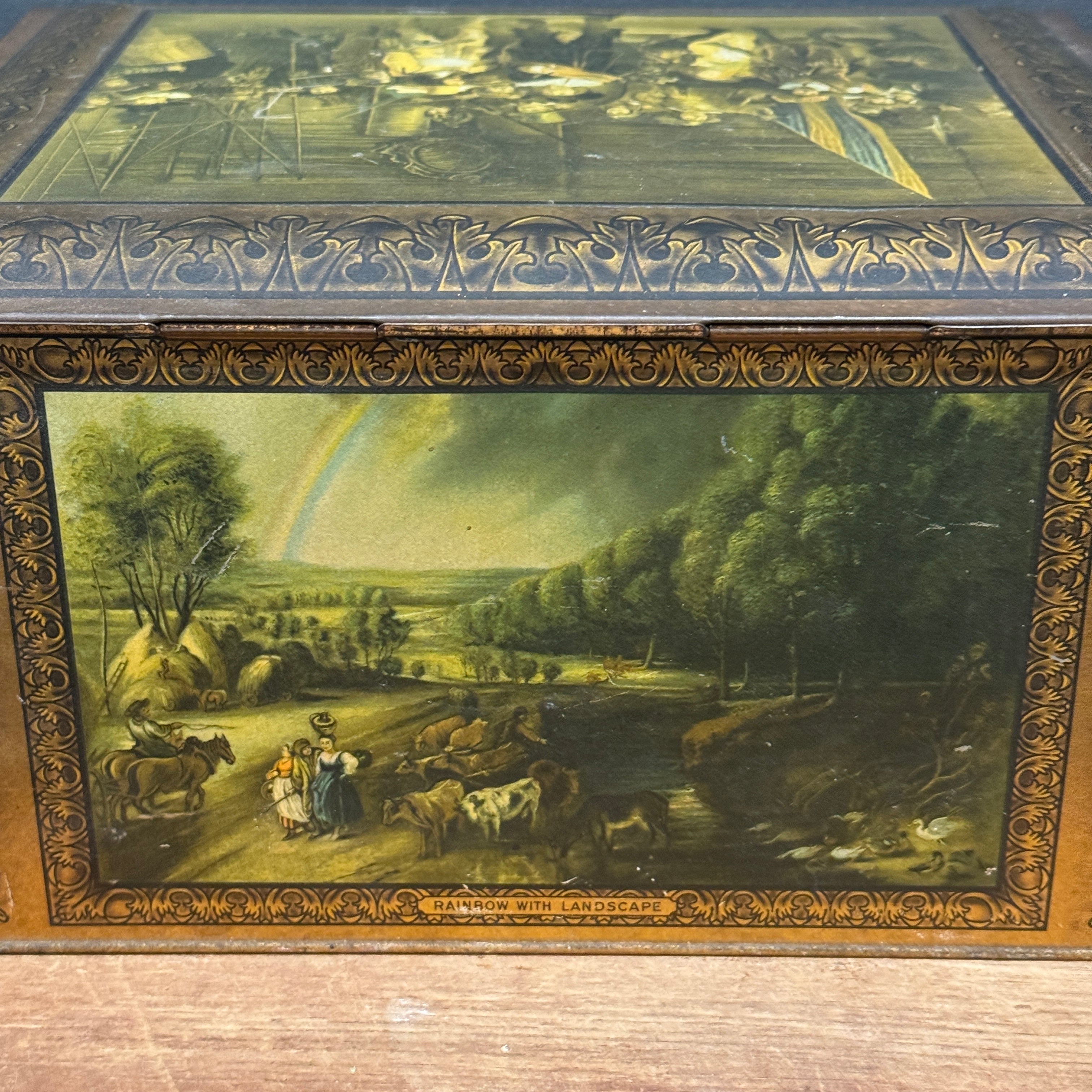 Early 20th Century Lithographed Tin Featuring Rembrandt’s The Night Watch