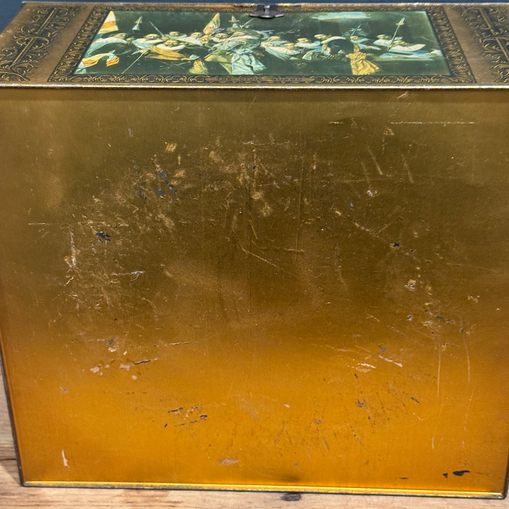 Early 20th Century Lithographed Tin Featuring Rembrandt’s The Night Watch