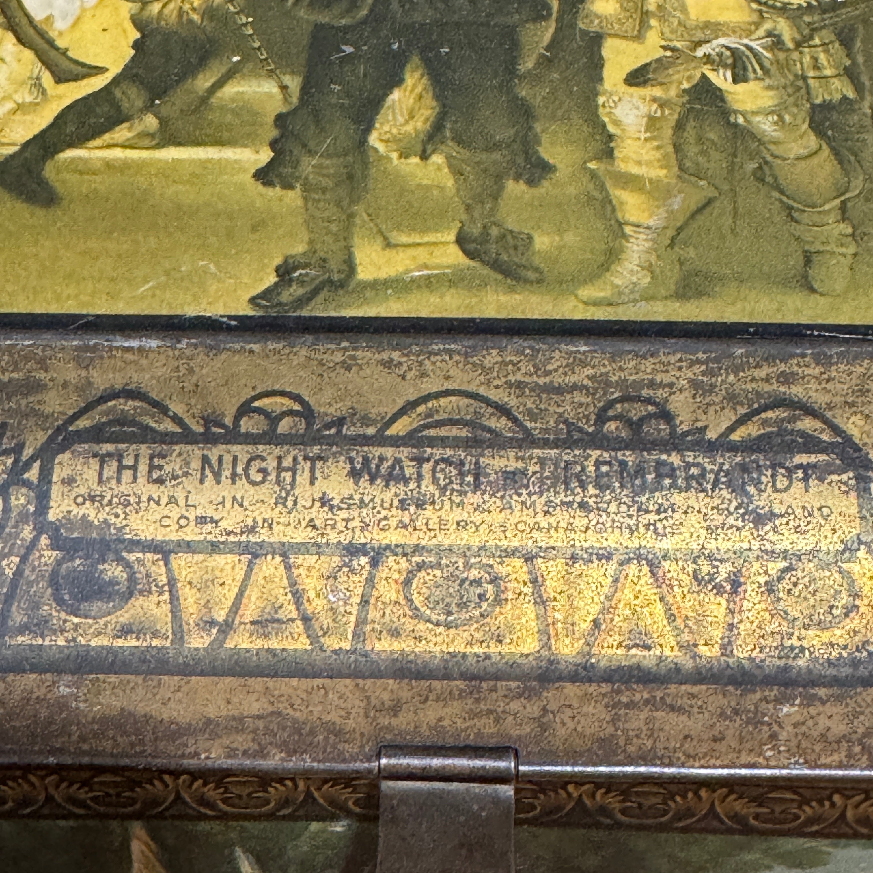 Early 20th Century Lithographed Tin Featuring Rembrandt’s The Night Watch