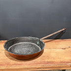 Antique French Copper Skillet