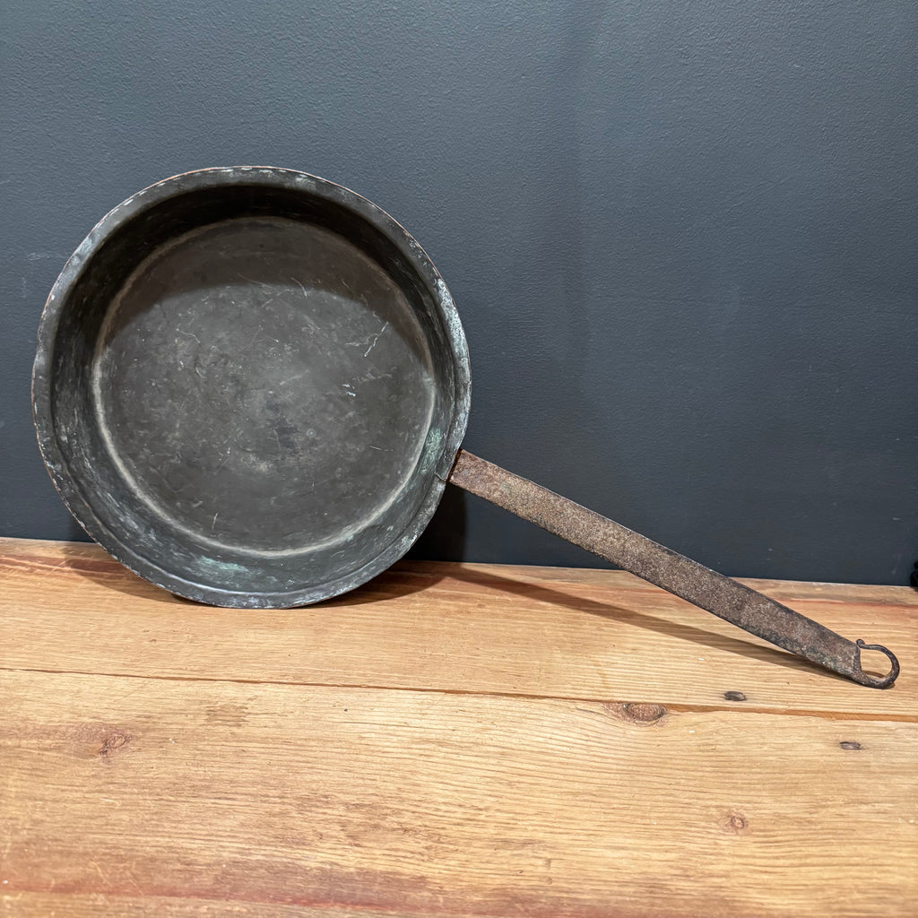 Antique French Copper Skillet