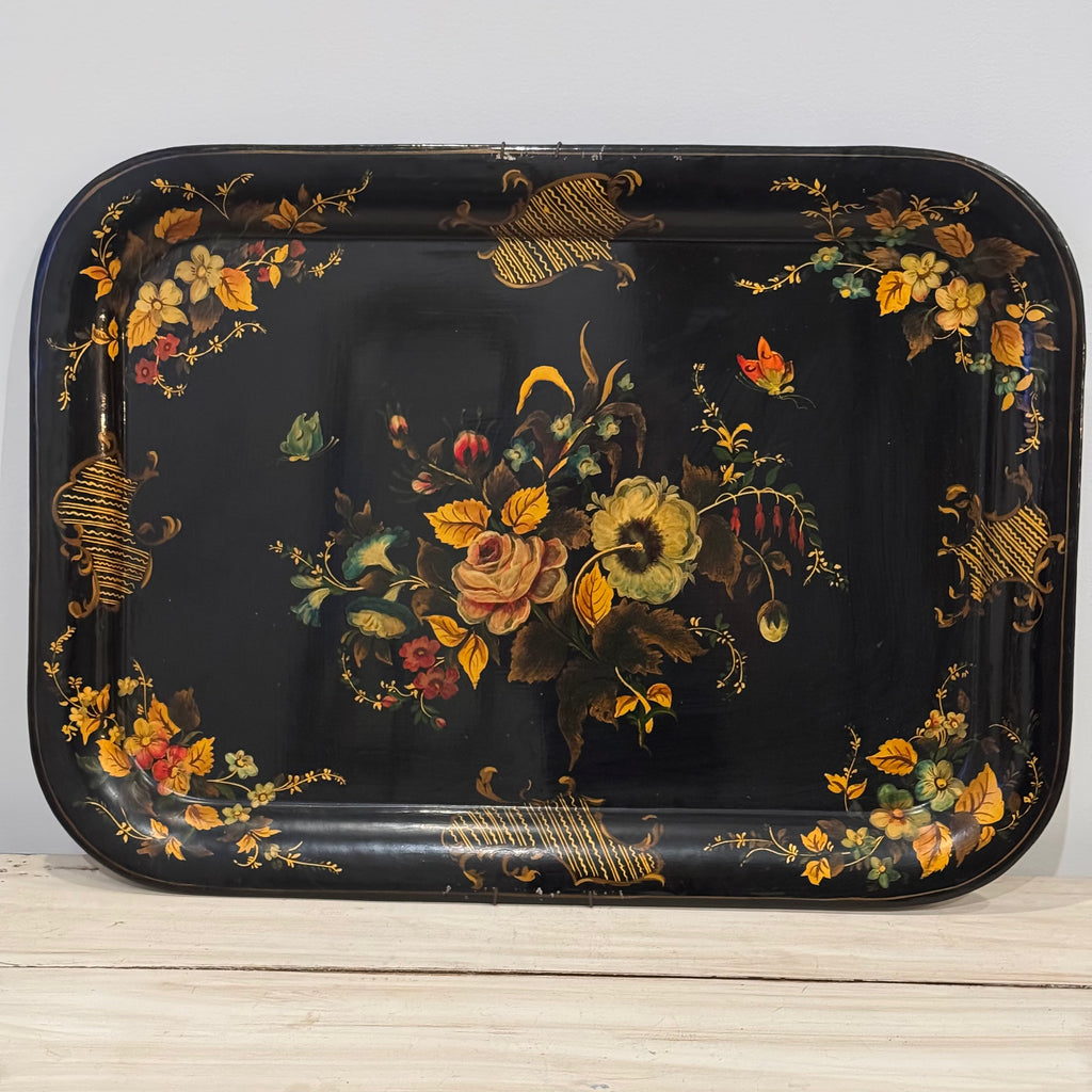 Hand Painted Tole Platter