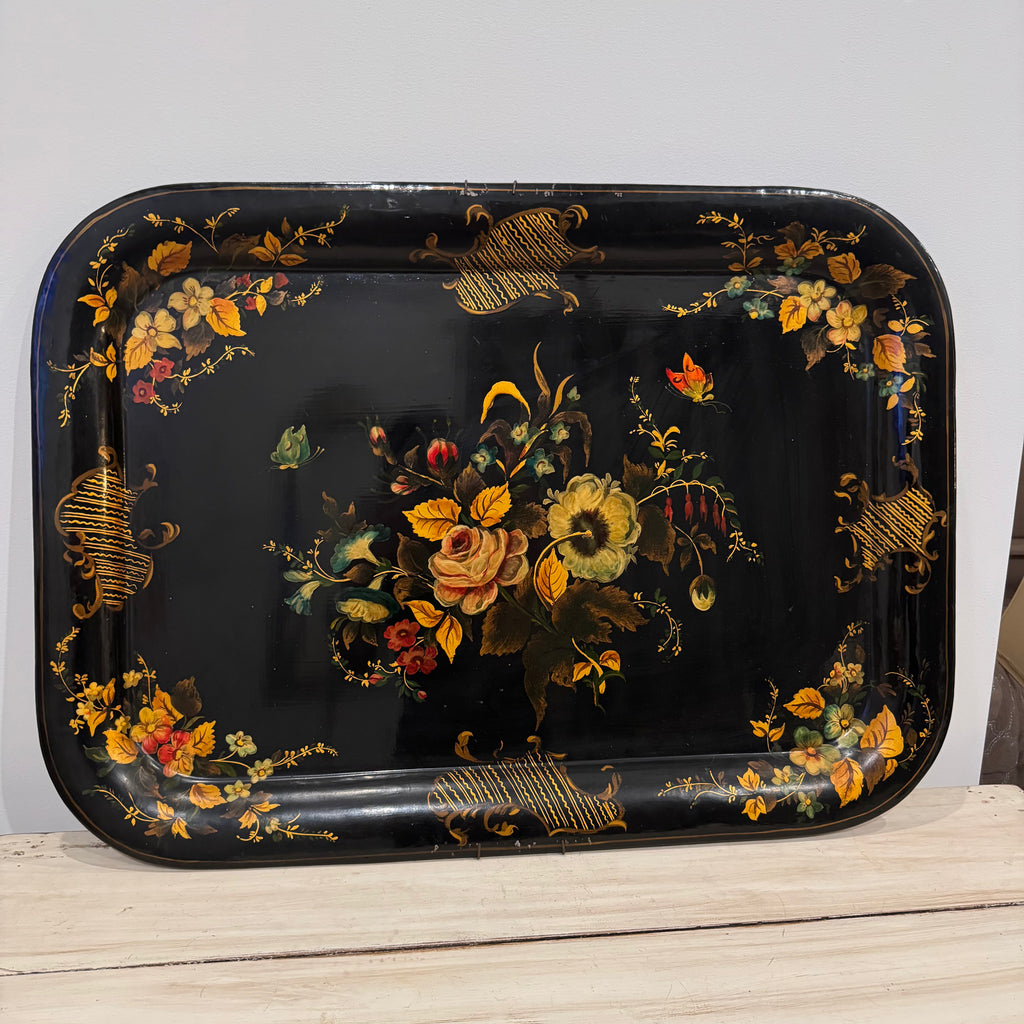 Hand Painted Tole Platter