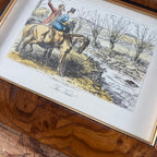 “The View” Vintage Equestrian Print (Framed)