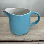 Vintage Mid-Century Turquoise Pottery Pitcher
