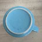 Vintage Mid-Century Turquoise Pottery Pitcher