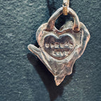 Spread Love Sterling hand-Crafted Necklace