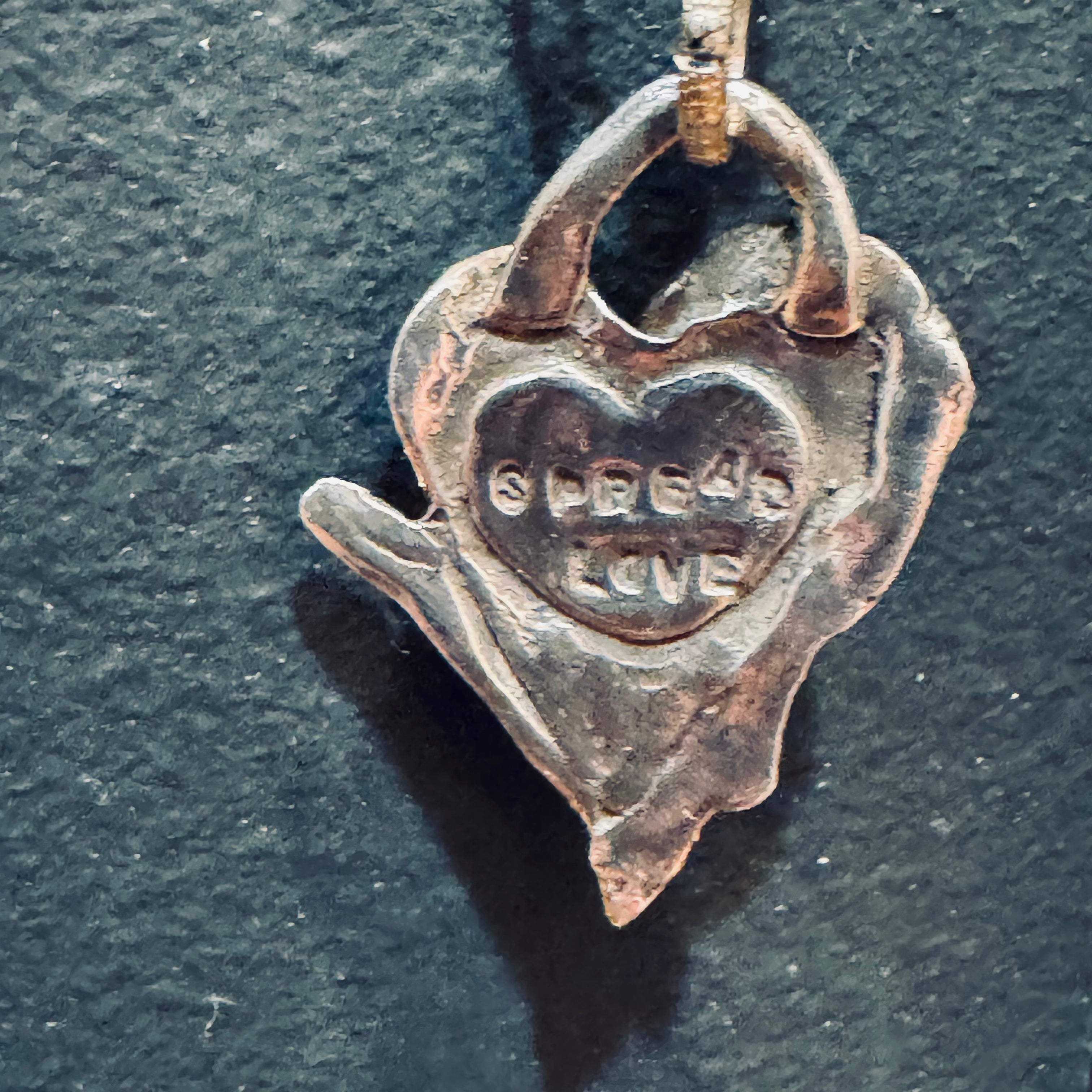 Spread Love Sterling hand-Crafted Necklace
