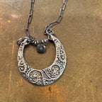 Crescent Moon Sterling Necklace