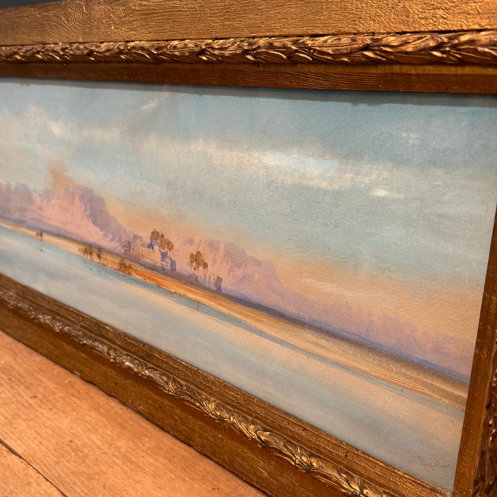 Augustus Osborne Lamplough Egyptian Landscape Watercolor