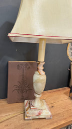 Vintage Carved Onyx Table Lamp