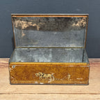 Antique Farm Scene Tin Box