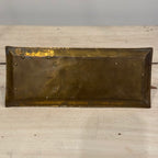 Victorian Brass Inkwell & Pen Tray