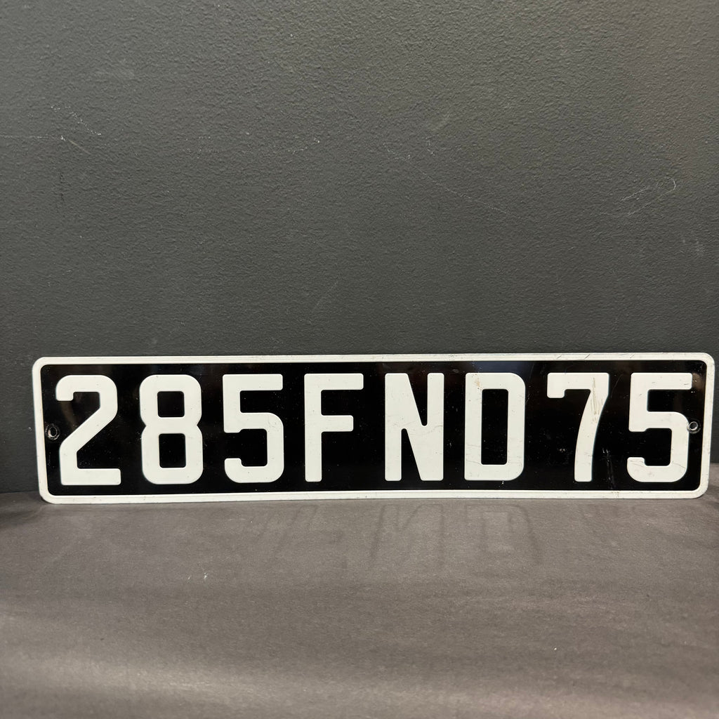 Vintage French Paris License Plate – 285 FN 75