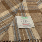 Plaid Wool Blend Throw from England